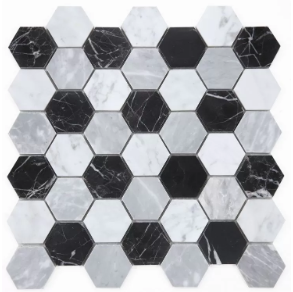 Hexagon Moonlight - marble tile